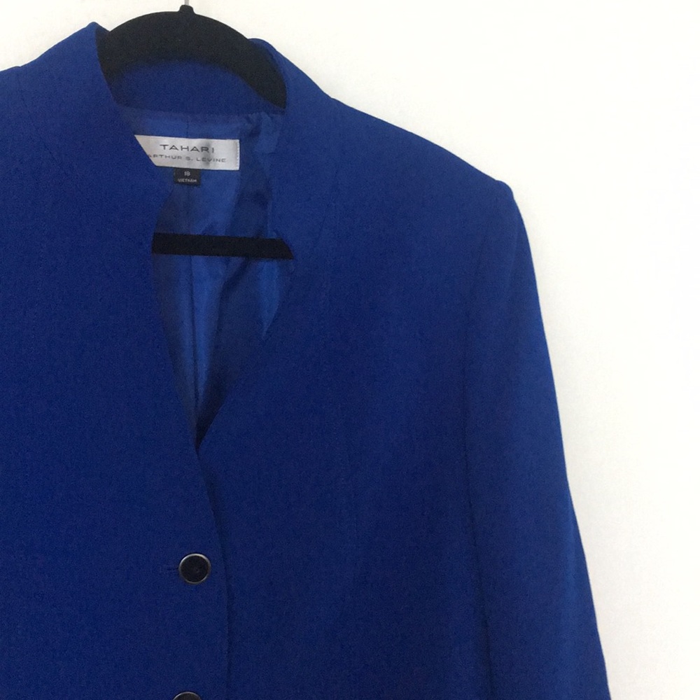 Tahari Stand Collar Blazer